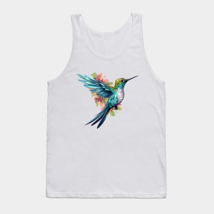 Watercolor Hummingbird Tank Top